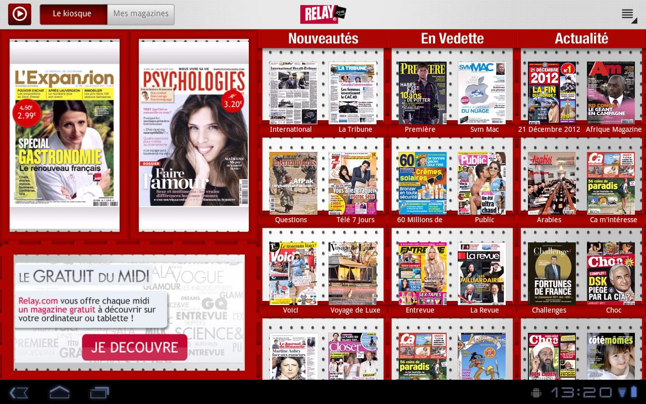 CVS - Magazines accessibles en ligne